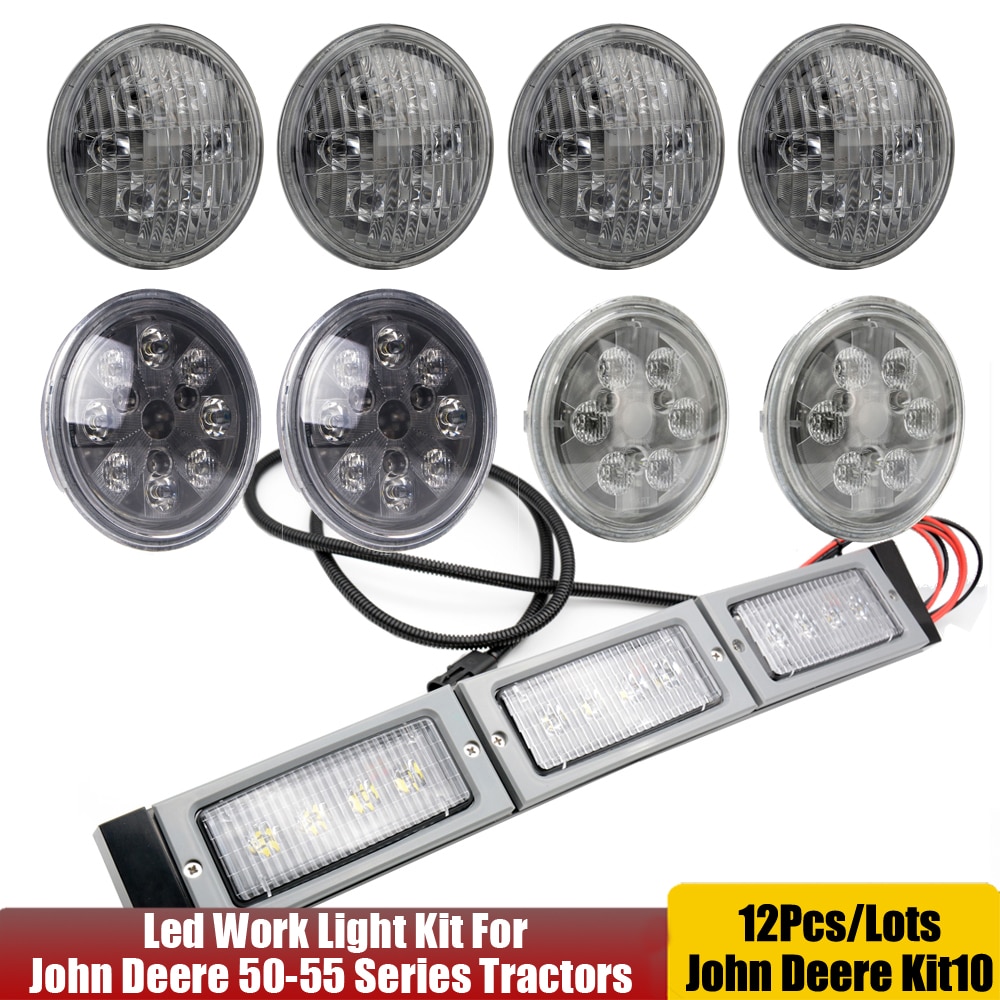 John Deere Ʈ  Led  Ʈ ŰƮ, 4050 4250 4450 W,  LED ȯ ŰƮ 11Pcs   ٸ 